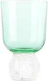 Misette Green Bubble Glass Tumbler In Candy Green