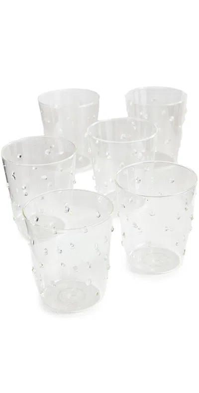 Misette Hand-blown Bubble Tumbler Set Of 2 Candy Blue