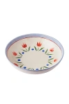 Misette Hand Painted Serving Bowl In Jardin Tulips