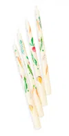 Misette Hand-painted Taper Candles Veggies In Veggies