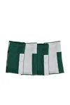 Misette Linen Embroidered Napkins Set Of 4 In Green