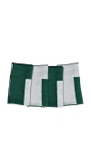 Misette Linen Embroidered Napkins Set Of 4 In Green