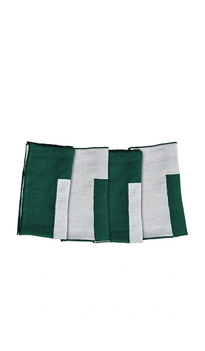 MISETTE LINEN EMBROIDERED NAPKINS SET OF 4