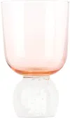 Misette Pink Bubble Glass Tumbler In Candy Pink