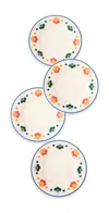 Misette Salad Plates Set Of 4 Floral In Floral