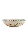 Misette Set-of-two Still Life Hand-painted Serving Bowls In Green
