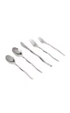 Misette Squiggle 5-piece Flatware Set In Silver