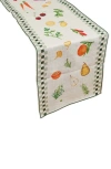 Misette Still Life Linen Table Runner In Multi