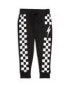 Mish Mish Boys' Check Jogger Pants - Little Kid In Black