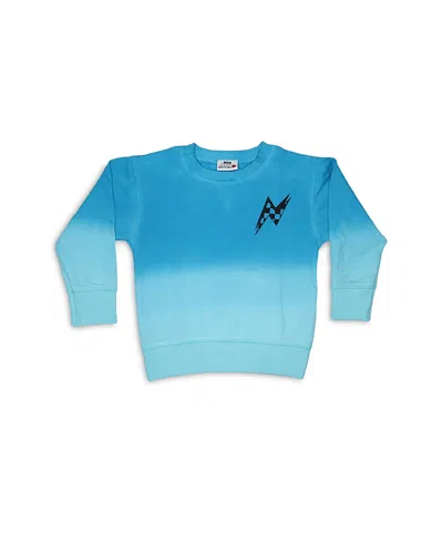 Mish Mish Boys' Dip Crew Sweatshirt - Little Kid In Turquoise