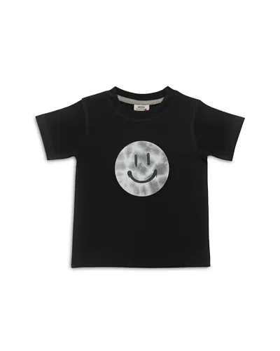 Mish Mish Boys' Hippie Graphic Smile Tee - Little Kid In Black