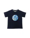 Mish Mish Boys' Hippie Graphic Smile Tee - Little Kid In Navy