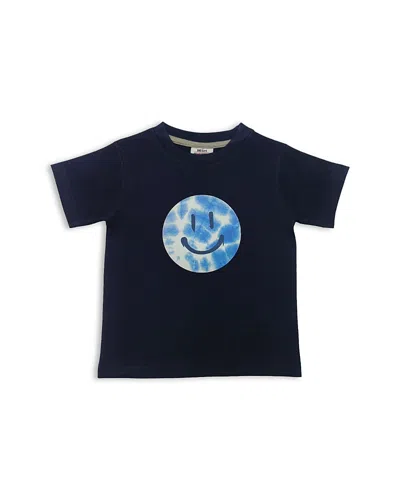 Mish Mish Boys' Hippie Graphic Smile Tee - Little Kid In Navy