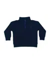 Mish Mish Boys' Quarter Zip Pullover Sweatshirt - Little Kid In Black