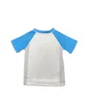 MISH MISH BOYS' SHORT SLEEVE RASH GUARD COLOR BLOCK TEE - LITTLE KID