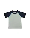 Mish Mish Boys' Short Sleeve Rash Guard Color Block Tee - Little Kid In Navy