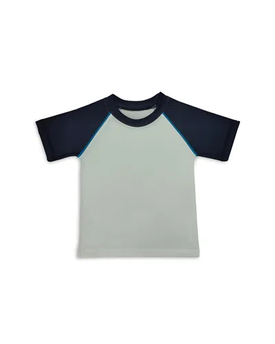 Mish Mish Boys' Short Sleeve Rash Guard Color Block Tee - Little Kid In Navy