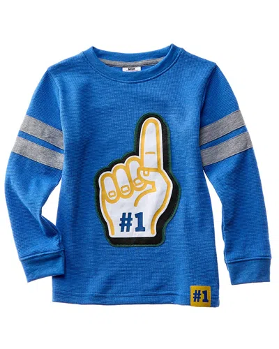 Mish Mish Kids' Foam Finger Thermal Top In Blue