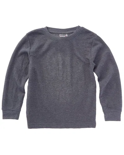 Mish Mish Kids' Heathered Thermal Top In Gray