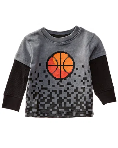 Mish Mish Kids' Pixel Basketball 2fer Top In Black