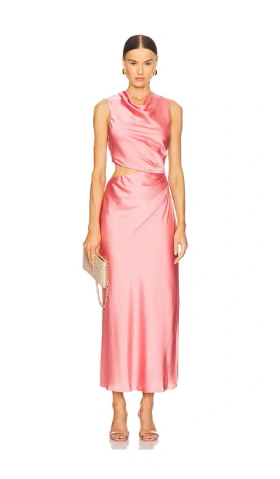 Misha Amadeus Midi Dress In Sand