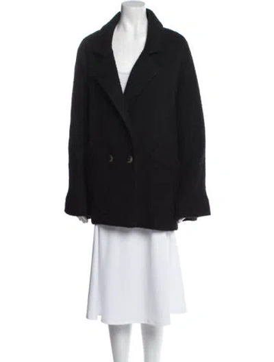 Pre-owned Misha And Puff Alpaca Coat In Black