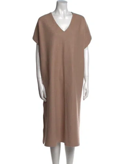 Pre-owned Misha And Puff Alpaca Midi Length Dress In Neutral