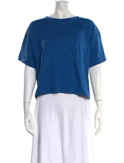Pre-owned Misha And Puff Crew Neck Short Sleeve T-shirt In Blue