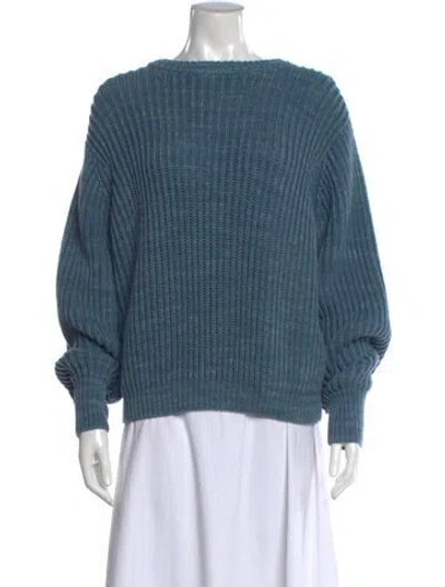 Pre-owned Misha And Puff Crew Neck Sweater In Blue