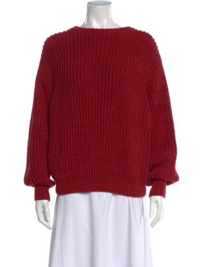 Pre-owned Misha And Puff Crew Neck Sweater In Red