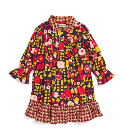 Misha And Puff Kids' Floral Print Ingrid Dress In Red