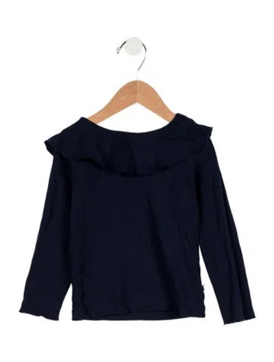 Pre-owned Misha And Puff Babies' Girls' Top In Blue