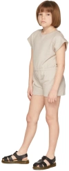 Misha And Puff Kids Gray French Terry Romper In 010 Moon