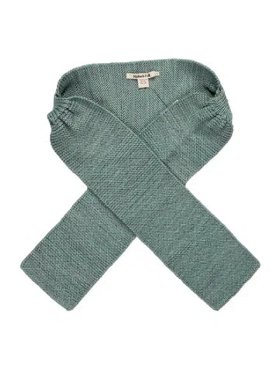 Pre-owned Misha And Puff Merino Wool Scarf In Green
