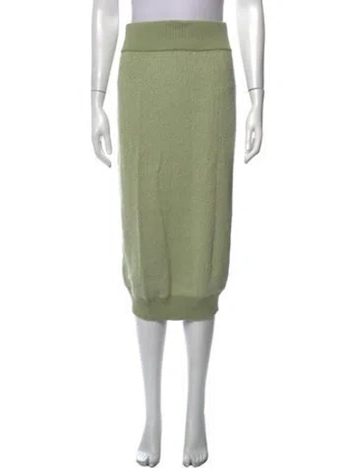 Pre-owned Misha And Puff Midi Length Skirt In Green