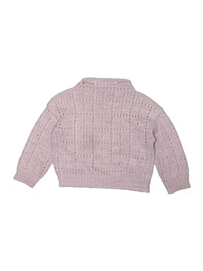 Pre-owned Misha And Puff Kids' Pullover Sweater In Pink