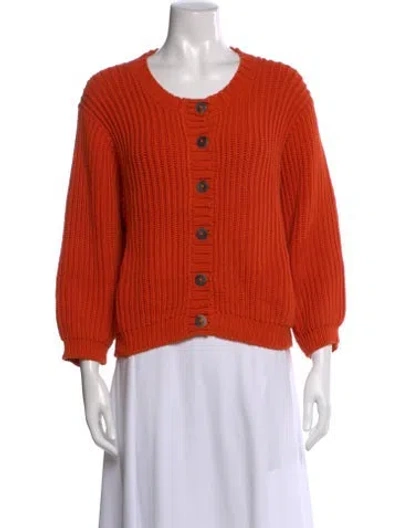 Pre-owned Misha And Puff Scoop Neck Sweater In Orange