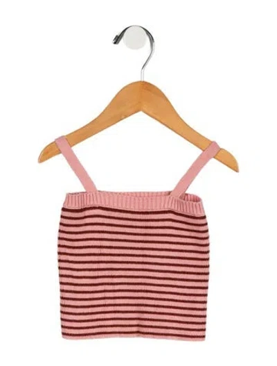 Pre-owned Misha And Puff Babies' Toddler Girls' Sleeveless Knit Top In Pink