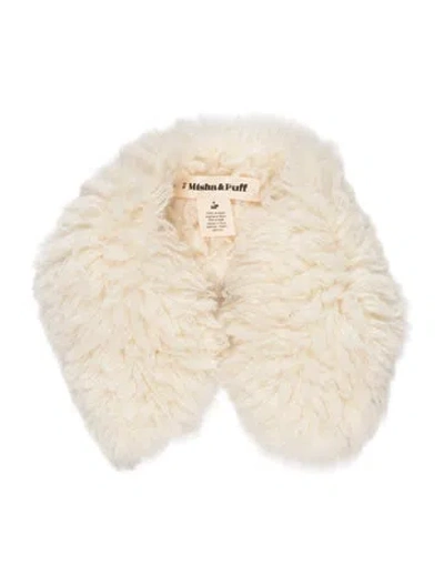 Pre-owned Misha And Puff Babies' Toddler Girls' Wool Neck Warmer In Neutrals