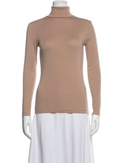 Pre-owned Misha And Puff Turtleneck Long Sleeve Top In Pink