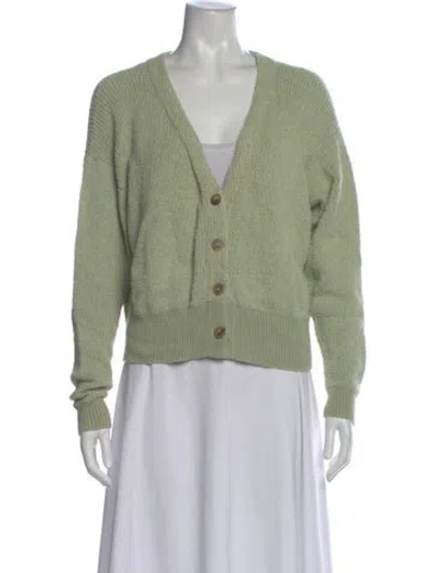 Pre-owned Misha And Puff V-neck Sweater In Green