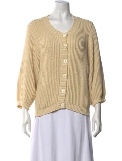 Pre-owned Misha And Puff V-neck Sweater In Neutrals