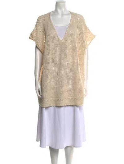 Pre-owned Misha And Puff V-neck Sweater W/ Tags In Neutral