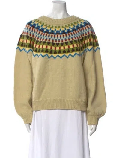 Pre-owned Misha And Puff Wool Printed Sweater In Multi