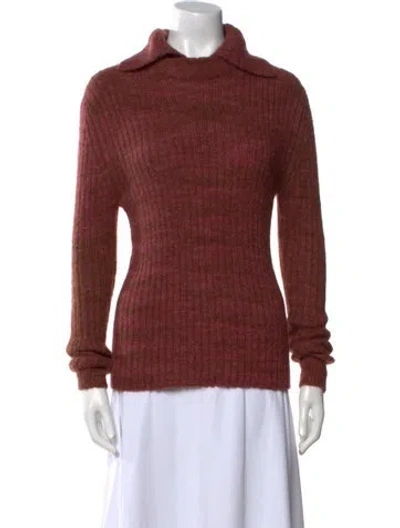 Pre-owned Misha And Puff Wool Turtleneck Sweater In Pink