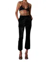 Misha Beau Faux Leather Pants In Black In Black