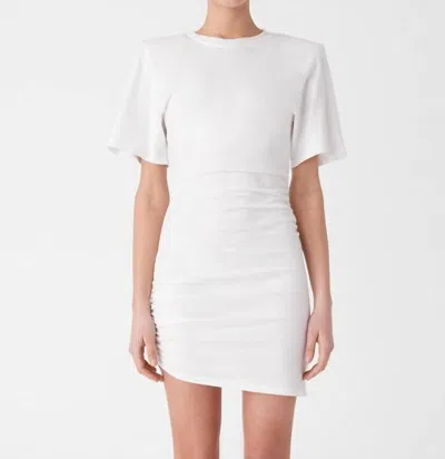 Misha Brenna Shirt Dress In Ivory In White