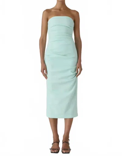 Misha Calandra Dress In Mint Aqua In Green