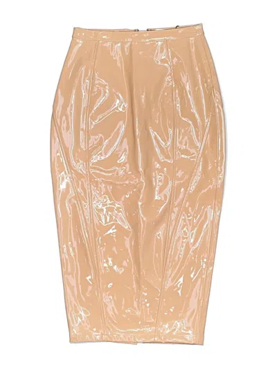 Pre-owned Misha Collection Formal Skirt In Tan
