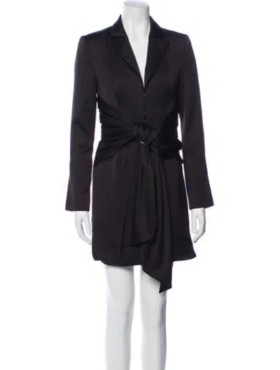 Pre-owned Misha Collection Mini Dress In Black